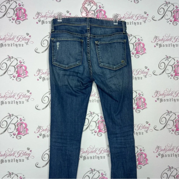 Fidelity jeans denim  skinny leg size 24 pants stretchy soft comfy blue jeans - Picture 7 of 8